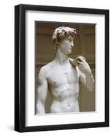 David, Detail-Michelangelo Buonarroti-Framed Giclee Print