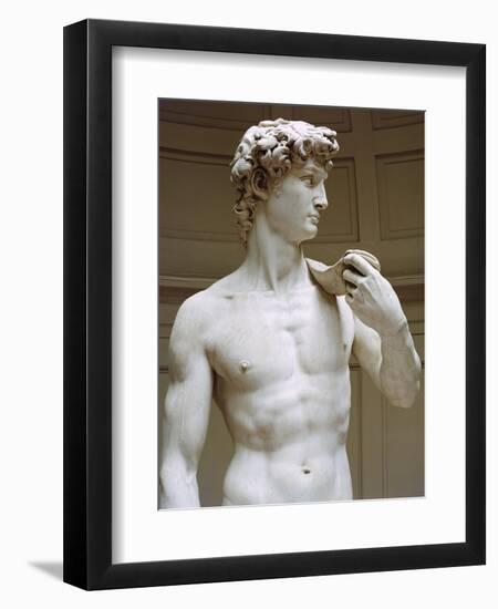 David, Detail-Michelangelo Buonarroti-Framed Giclee Print