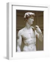 David, Detail-Michelangelo Buonarroti-Framed Giclee Print