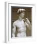 David, Detail-Michelangelo Buonarroti-Framed Premium Giclee Print