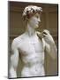 David, Detail-Michelangelo Buonarroti-Mounted Premium Giclee Print