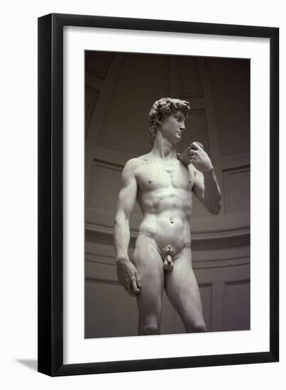 David, Detail-Michelangelo Buonarroti-Framed Giclee Print