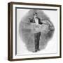 David Devant (Born 1867) in the Process of Making a Young Lady Disappear-null-Framed Photographic Print