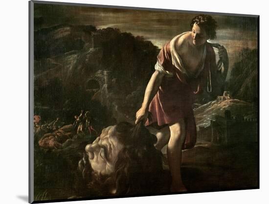 David Dragging Goliath's Head-Giovanni Lanfranco-Mounted Giclee Print