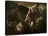 David Dragging Goliath's Head-Giovanni Lanfranco-Stretched Canvas