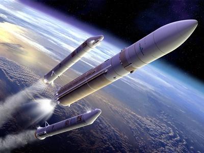 Ariane 5 Rocket Launch, Artwork