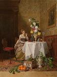 Preparations for Dinner-David Emil Joseph de Noter-Framed Stretched Canvas