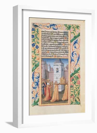 David Escorting the Ark of the Covenant to Jerusalem, 1469-Jean Colombe-Framed Giclee Print