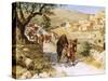 David, Fleeing from Jerusalem, Is Cursed by Shimei-William Brassey Hole-Stretched Canvas