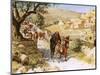 David, Fleeing from Jerusalem, Is Cursed by Shimei-William Brassey Hole-Mounted Premium Giclee Print