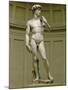 David: Frontal View-Michelangelo Buonarroti-Mounted Giclee Print