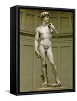 David: Frontal View-Michelangelo Buonarroti-Framed Stretched Canvas