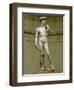 David: Frontal View-Michelangelo Buonarroti-Framed Premium Giclee Print