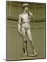 David: Frontal View-Michelangelo Buonarroti-Mounted Premium Giclee Print