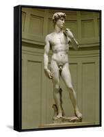 David: Frontal View-Michelangelo Buonarroti-Framed Stretched Canvas