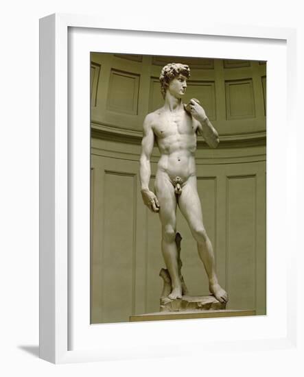 David: Frontal View-Michelangelo Buonarroti-Framed Giclee Print