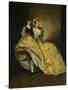 David Garrick as John Brute in the 'Provok'D Wife' by Vanbrugh, Drury Lane, 1763-Johann Zoffany-Stretched Canvas