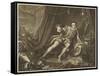 David Garrick in the Character of Richard III-William Hogarth-Framed Stretched Canvas