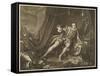 David Garrick in the Character of Richard III-William Hogarth-Framed Stretched Canvas