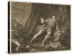 David Garrick in the Character of Richard III-William Hogarth-Stretched Canvas