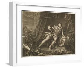 David Garrick in the Character of Richard III-William Hogarth-Framed Art Print