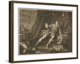 David Garrick in the Character of Richard III-William Hogarth-Framed Art Print