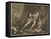 David Garrick in the Character of Richard III-William Hogarth-Framed Stretched Canvas