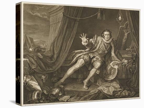 David Garrick in the Character of Richard III-William Hogarth-Stretched Canvas