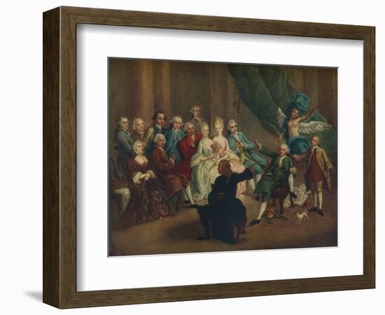 'David Garrick in the Green Room', 18th century-William Hogarth-Framed Giclee Print