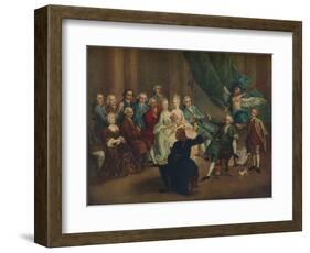 'David Garrick in the Green Room', 18th century-William Hogarth-Framed Giclee Print