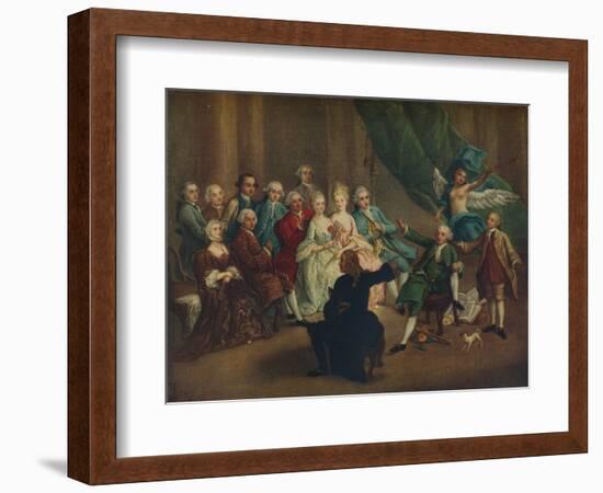 'David Garrick in the Green Room', 18th century-William Hogarth-Framed Giclee Print