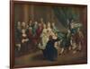 'David Garrick in the Green Room', 18th century-William Hogarth-Framed Giclee Print