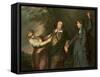 David Garrick-Sir Joshua Reynolds-Framed Stretched Canvas