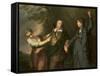 David Garrick-Sir Joshua Reynolds-Framed Stretched Canvas