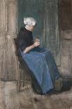 Young Scheveningen Woman, Knitting, 1881-David Gilmour Blythe-Giclee Print