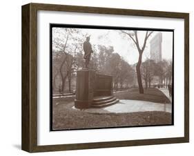 David Glasgow Farragut Statue in Madison Square Park, New York, c.1905-Byron Company-Framed Giclee Print