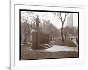 David Glasgow Farragut Statue in Madison Square Park, New York, c.1905-Byron Company-Framed Giclee Print