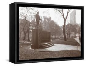 David Glasgow Farragut Statue in Madison Square Park, New York, c.1905-Byron Company-Framed Stretched Canvas
