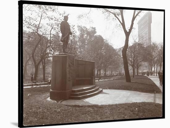 David Glasgow Farragut Statue in Madison Square Park, New York, c.1905-Byron Company-Stretched Canvas