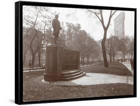 David Glasgow Farragut Statue in Madison Square Park, New York, c.1905-Byron Company-Framed Stretched Canvas