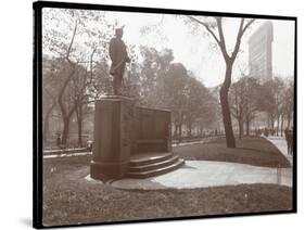David Glasgow Farragut Statue in Madison Square Park, New York, c.1905-Byron Company-Stretched Canvas