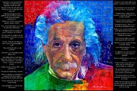 David Glover- As Quoted By Einstein-David Glover-Lamina Framed Poster