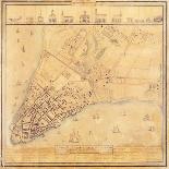 Map of Manhattan, C.1740-David Grim-Giclee Print