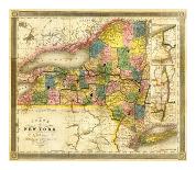 State of New York, c.1840-David H^ Burr-Framed Art Print