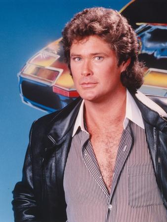 'David Hasselhoff Portrait in Black Leather Jacket' Photo - Movie Star