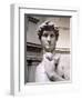 David, Head, 1501-4 (Detail)-Michelangelo Buonarroti-Framed Premium Giclee Print