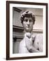 David, Head, 1501-4 (Detail)-Michelangelo Buonarroti-Framed Giclee Print