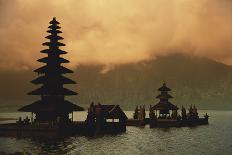 Indonesia, Bali, Bedugul Highland, Tall Pagoda at Dawn-David Herbig-Photographic Print