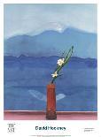 Mount Fuji and Flowers-David Hockney-Art Print