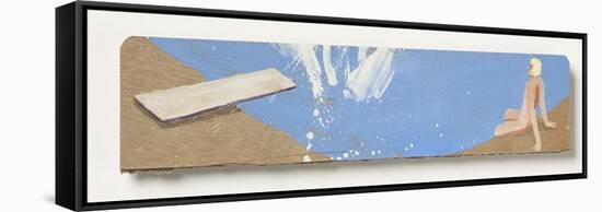 David Hockney Sees the Big Splash, 2016-Holly Frean-Framed Stretched Canvas